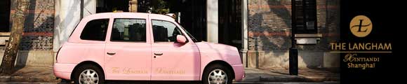 pink London taxi